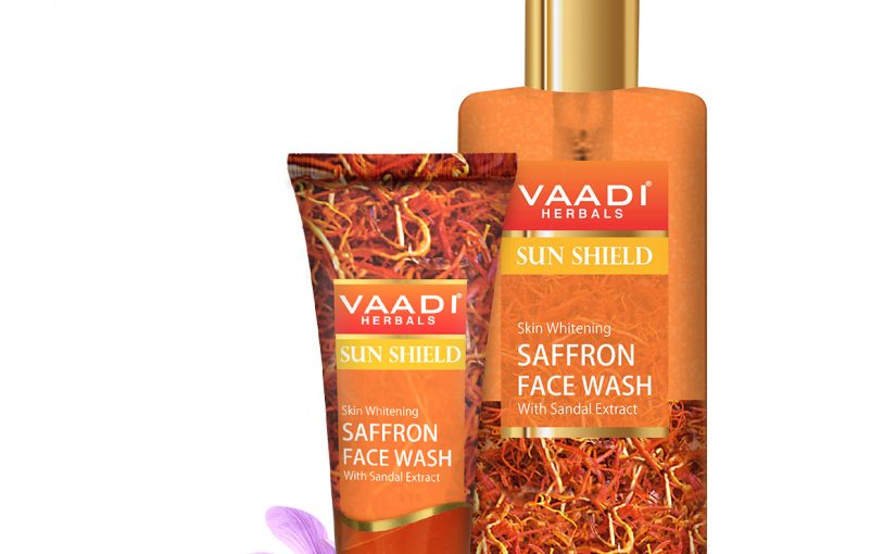 Skin-Whitening Saffron Face Wash with Sandal