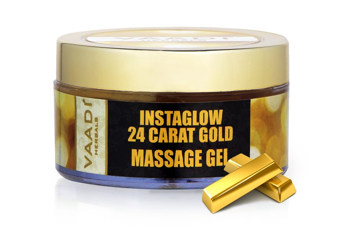 24 Carat Gold Massage Gel – 24 carat Gold Dust & Grape Seed Extract