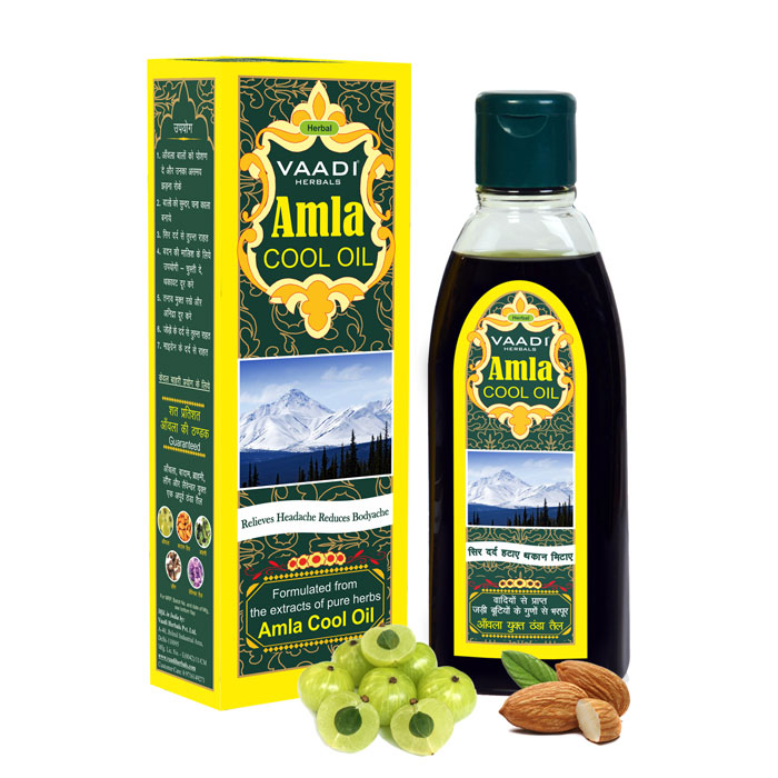 Amla Cool Oil With Brahmi & Amla Extract - Vaadi Herbals