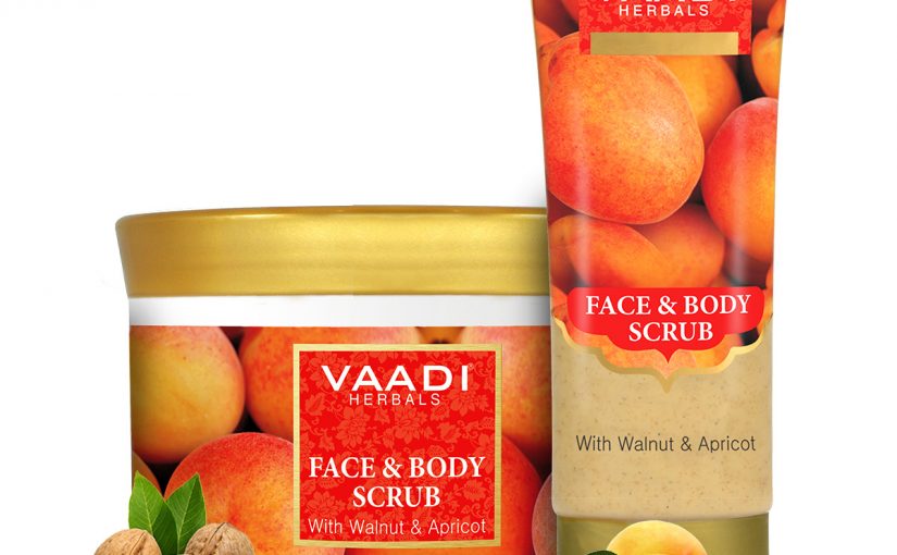 Face & Body Scrub With Walnut & Apricot