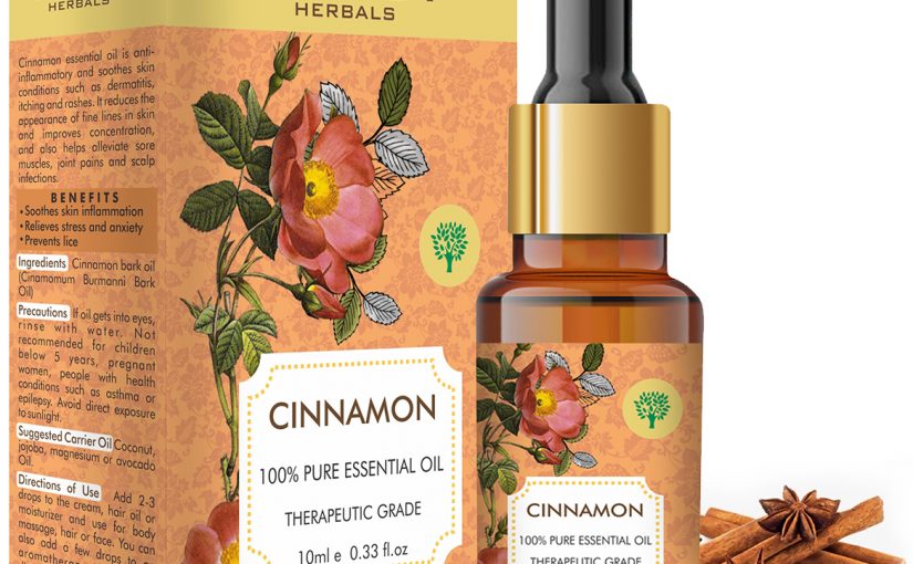 Cinnamon Essential Oil – Soothes Skin Inflammation, Relieves Stress & Anxiety & Improves Concentration – 100% Pure Therapeutic Grade