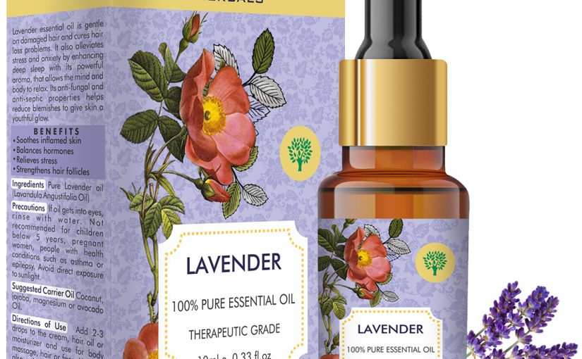 Lavender Essential Oil – Prevents Hairfall, Relieves Stress, Soothes Skin – 100% Pure Therapeutic Grade