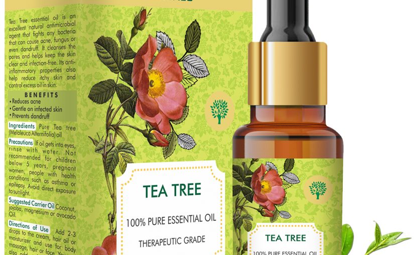 Tea Tree Essential Oil – Reduces Acne, Prevents Dandruff & Hairfall